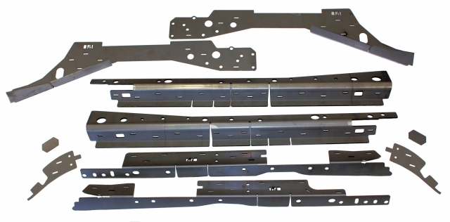 Iron Rock Off Road: XJ Unibody Frame Stiffeners (Full Set)